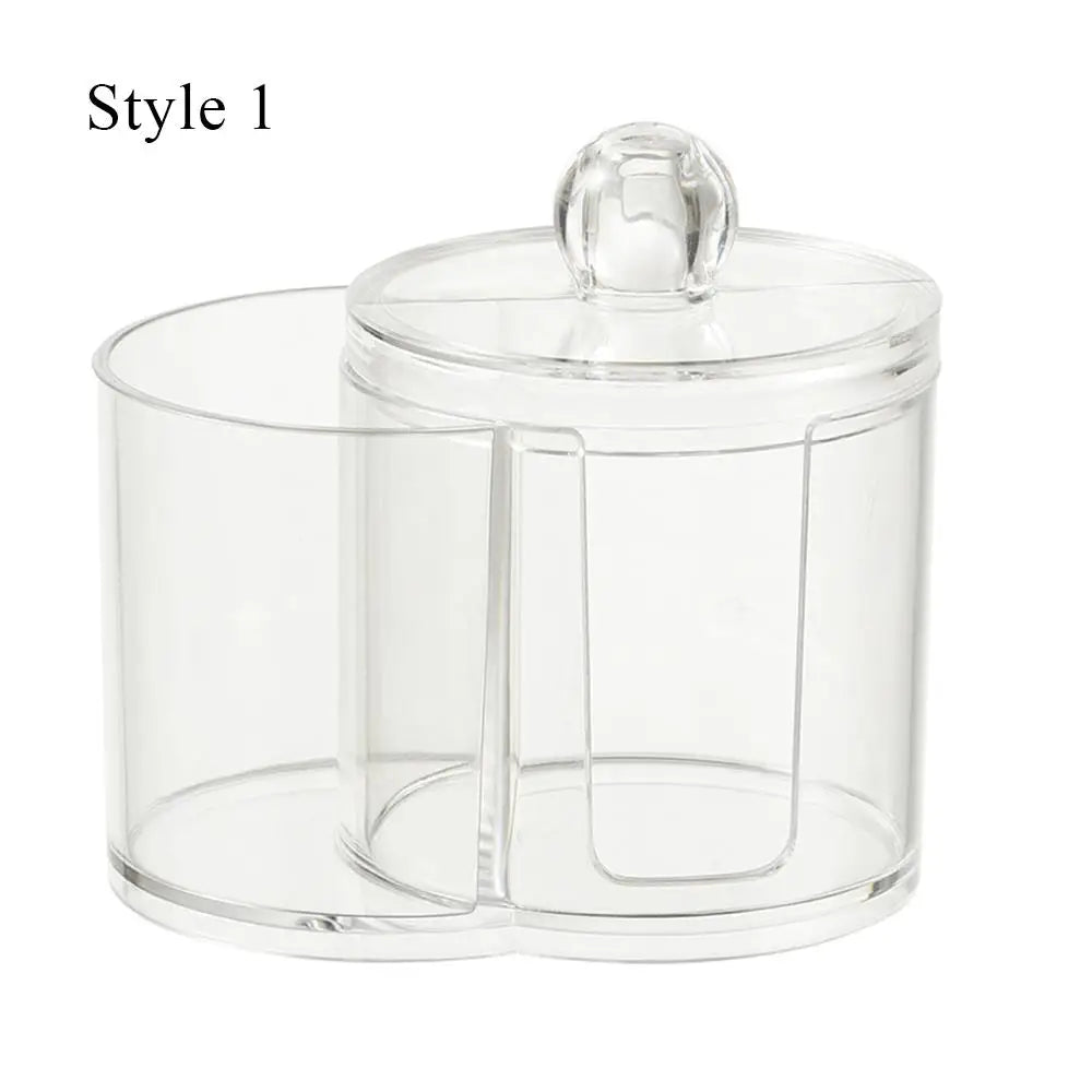 organisateur cosmétique transparent moderne brosse lingettes éponge rangement maquillage portable salle bain