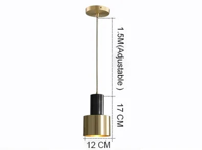 lampe suspension or noir moderne éclairage chambre coucher salle manger fixée mur ampoules led