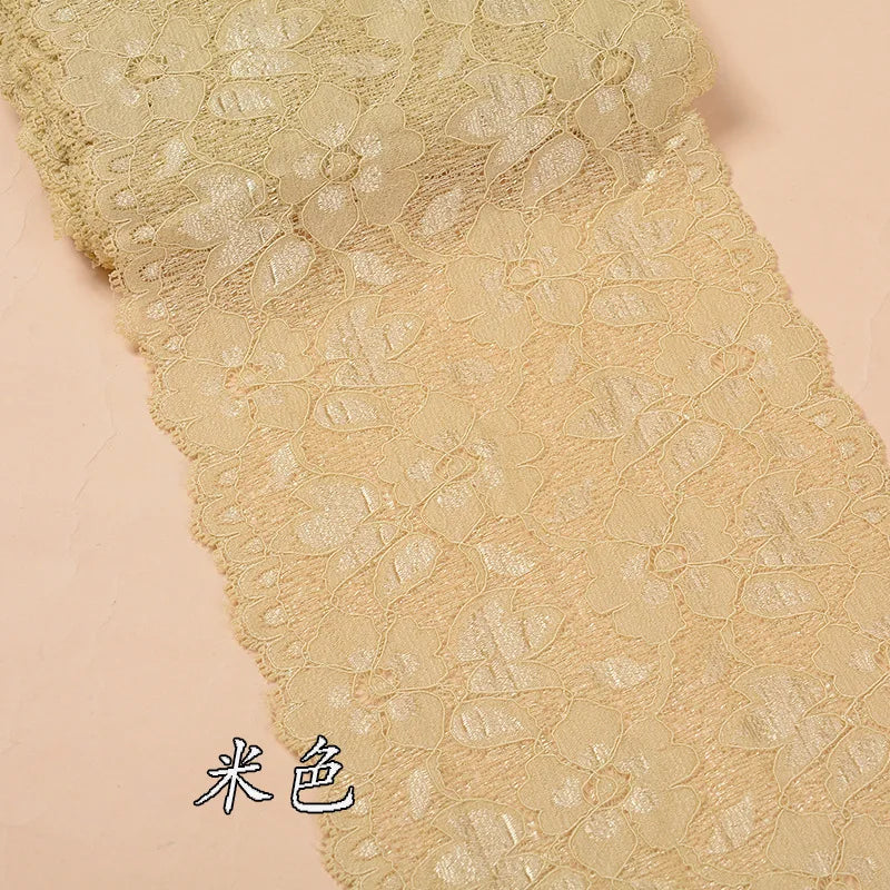 ruban élastique dentelle large 16cm serviettes classiques couleurs variées usage partie decoration