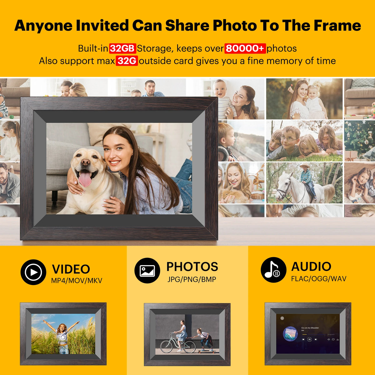 Cadre photo numérique connecté en WiFi