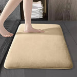 tapis bain gris petits motifs fleurs texture douce moderne absorbant 25x40cm 25x50cm