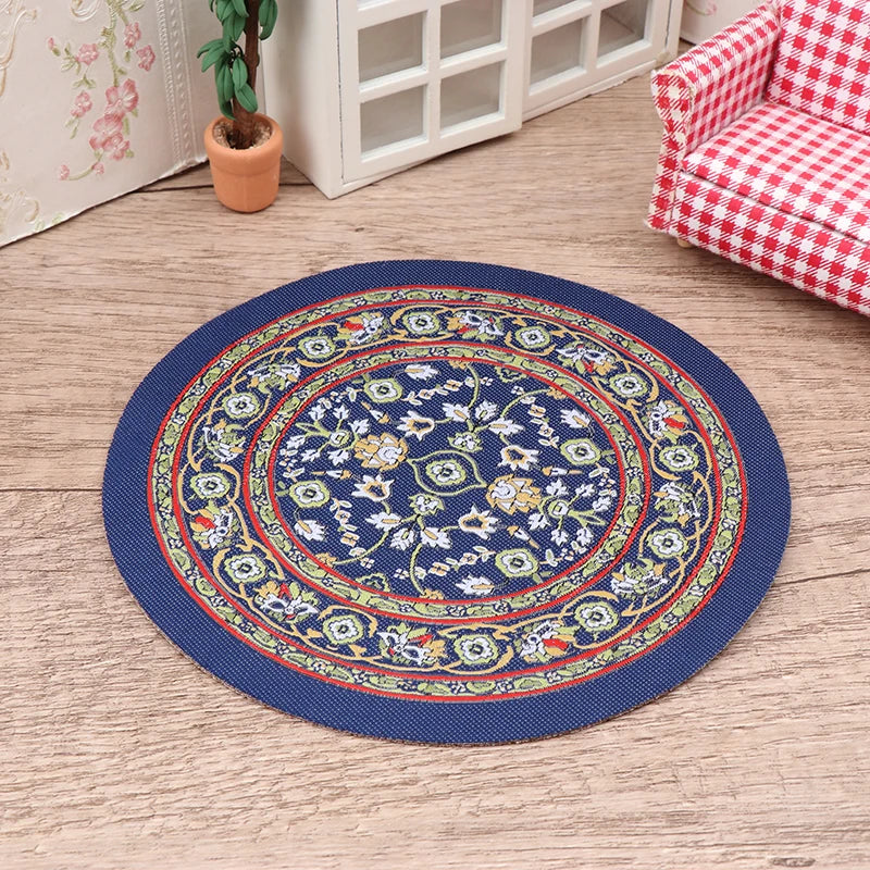 tapis peluche floral rouge bleu vert rose classique sports enfants maison poupée