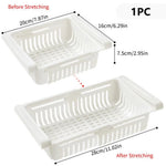 paniers rangement réfrigérateur blanc rose bleu grille perforation moderne clips fixations utilisation multipleABS
