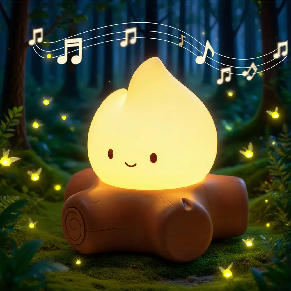 lampe led veilleuse diy orange blanche contemporaine adhésive nuit bruit blanc contrôle rond doux