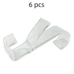 crochets multifonctionnels blancs transparents modernes lisses facile porte salle bain