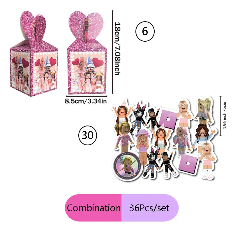 boîtes sucreries personnages dessins animés étiquettes eau affiche fête serviettes table multicolore anniversaire