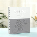 album photo moderne illustrations animales photos familiales blanc vert bleu
