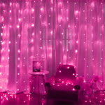 rideau lumineux led blanc translucide 3m 3m 300 leds moderne sans batterie festive decoration