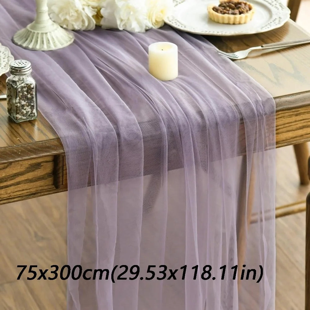 table table polyester plissé rose pâle vert foncé blanc violetclair beige classique festive fleuri