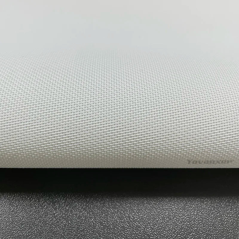 tissu décoratif gris pointillé diamant cristal tissé blanc moderne texturé perforations opaque semiopaque