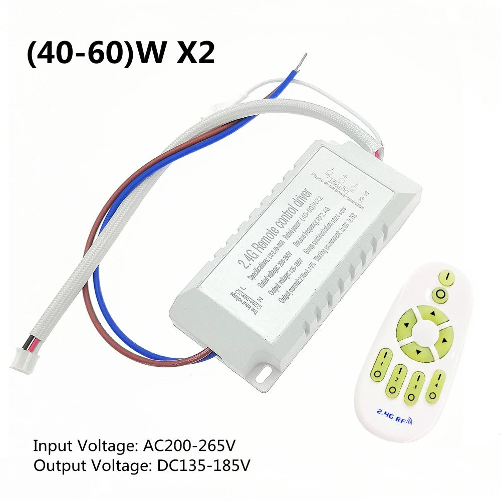 contrôleur lumière télécommande 24g rf variateur couleur led blanc électronique câbles connexion qr code