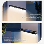 lumières solaires led extérieures modernes murales plaque nominative décoration jardin contemporaine minimaliste