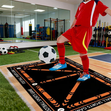 tapis sport football motif géométrique moderne entraînement intérieur enfant salon maison décoratif