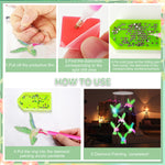 décoration fenêtre mobile oiseaux colibri strass lumineux artisanal vert rose bleu