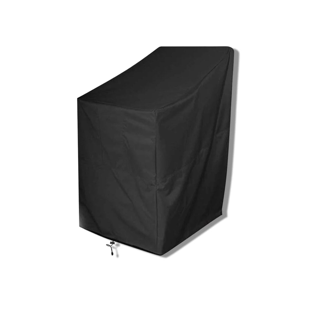 housse protection meuble extérieur noir imperméable moderne cordons serrage sac rangement poignées rembourrées