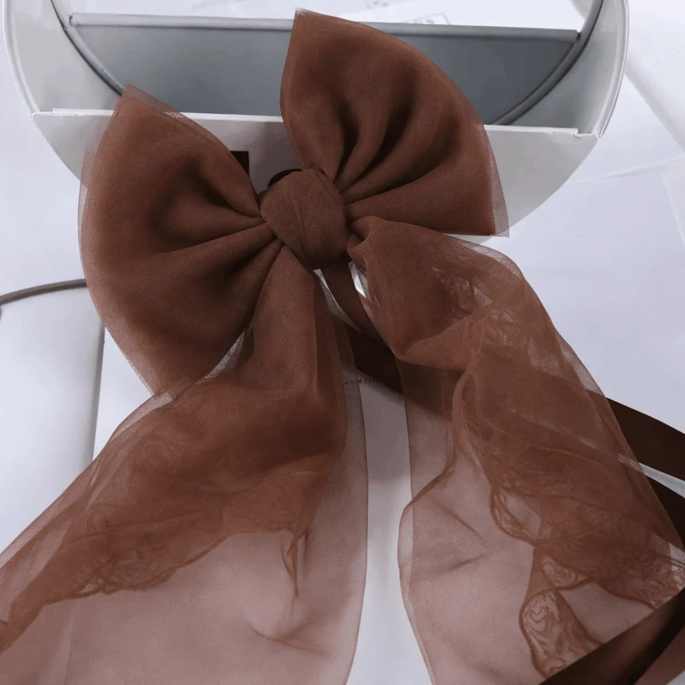 attaches rideau tulle dentelle bow décoratif romantique shabby chic blanc rose vif rouge vert