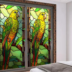 film verre statique décoratif oiseaux fleurs motifs opaques art déco nouveau instructions