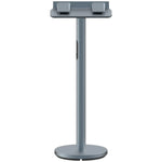 support projecteur réglable 25 65cm gris métallisé lisse moderne câble intégrérotation 360 độ