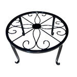 support plante métal blanc noir floral moderne élégant grille dimensions