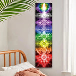tableau mural multicolore mandala symboles religieux spirituel opaque sans fixation 150cm 40cm