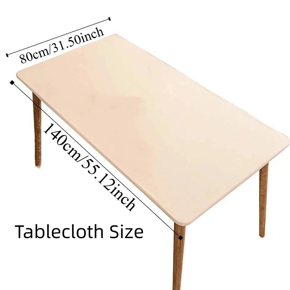 nappe table beige clair uni moderne anti dérapante lavable machine maison cuisine