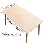 nappe table beige clair uni moderne anti dérapante lavable machine maison cuisine