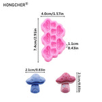 moule silicone gâteau forme champignon rose clair décoration dessert cuisine chocolat enfantin moderne