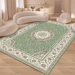 tapis bohème moderne floral bleu clair rose velours antidérapant intérieur extérieur 40x60cm 50x80cm 80x120cm