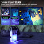 lampe poche rechargeable uv intense multifonction camping travail moderne