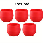cache pots succulentes couleurs mixtes rayures horizontales moderne minimaliste plastique variété tons vibrant