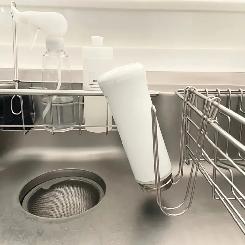 porte savon moderne acier inoxydable blanc clips cuisine imperméable rangement