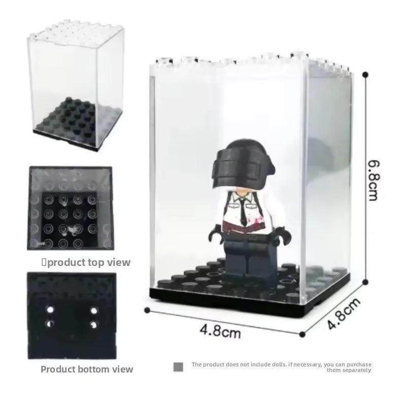 présentoir transparent acrylique boîte rangement figurines lego moderne minimaliste pâques fêtes mariage fiançailles