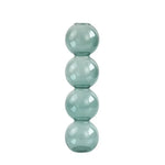 vases transparents modernes sphères empilées bleu vert marron beige