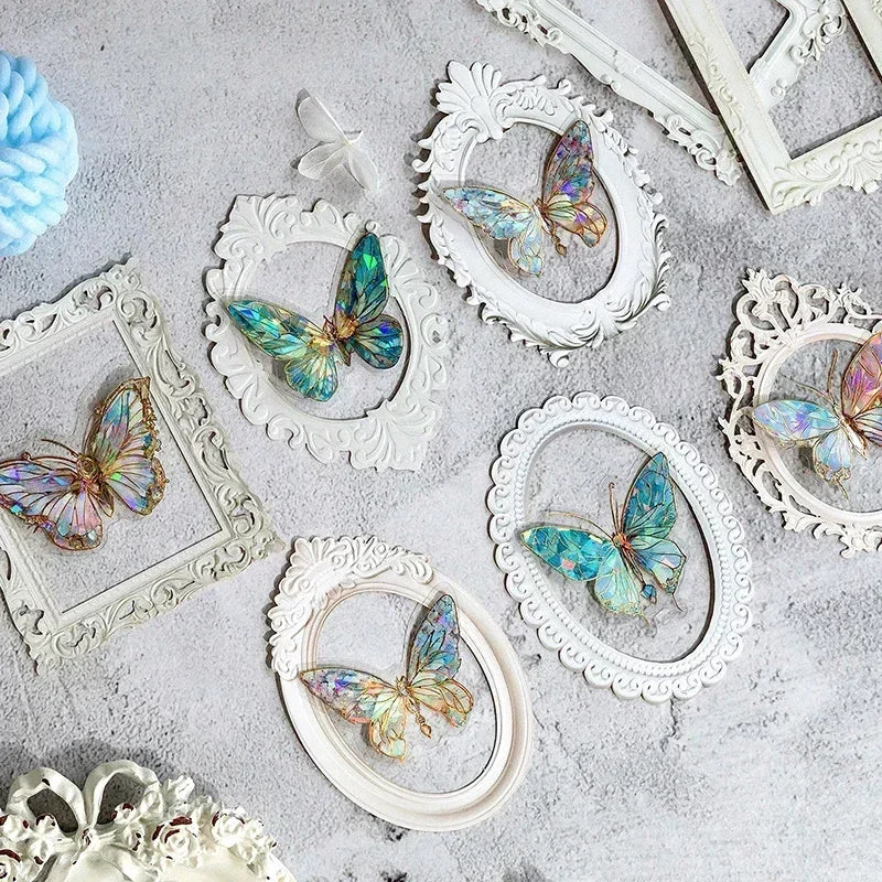 cadres décoratifs vintage blanc rose vert papier ornements baroques dentelle reliefs romantiques