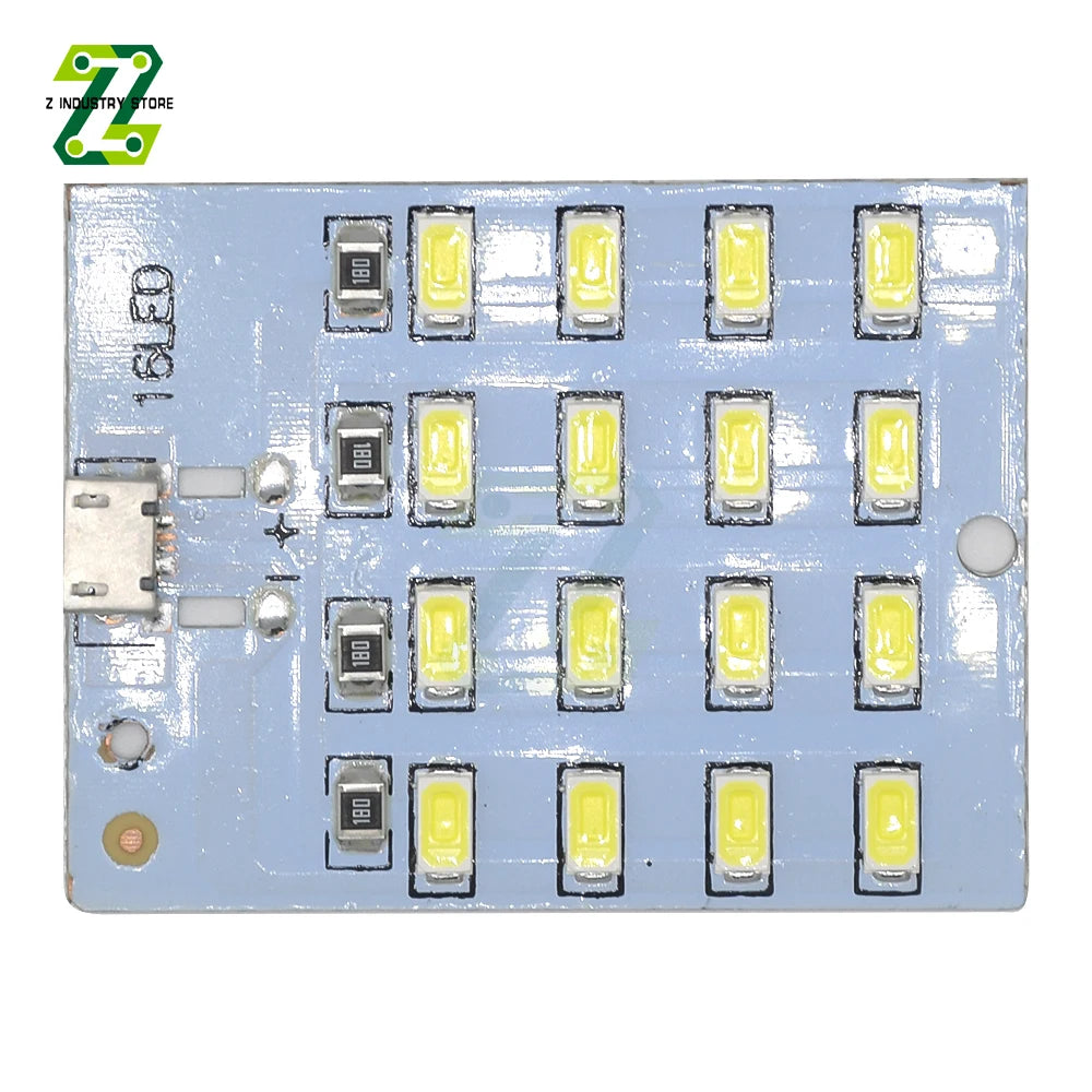 Panneau LED blanc 52mm 50mm USB Type 20 LED emergency light