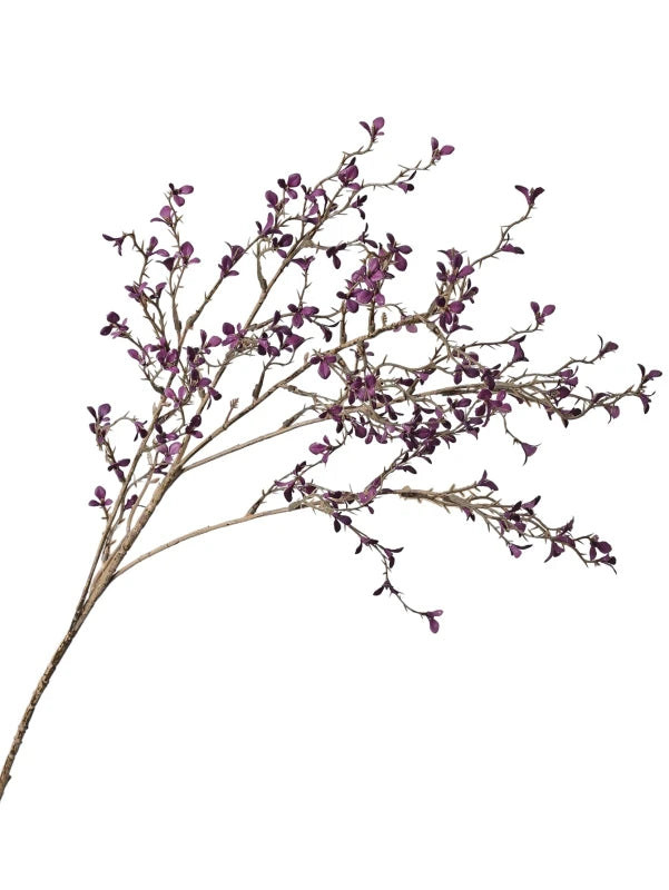 branche artificielle feuilles simples vase décoration intérieure naturelle minimaliste noir jaune rose violet bleu