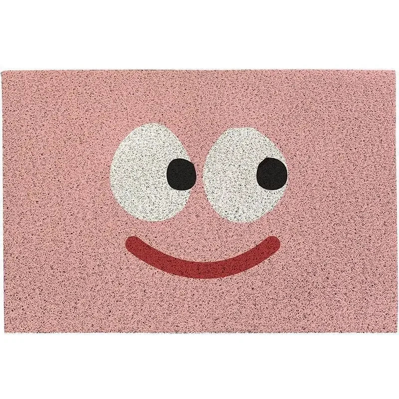 tapis sol pvc enfant motif visage souriant décor entrée maison moderne facile nettoyage