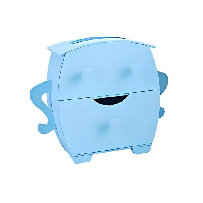 mini cabinet moderne plastique bleu clair beige décoration maison DIY enfants