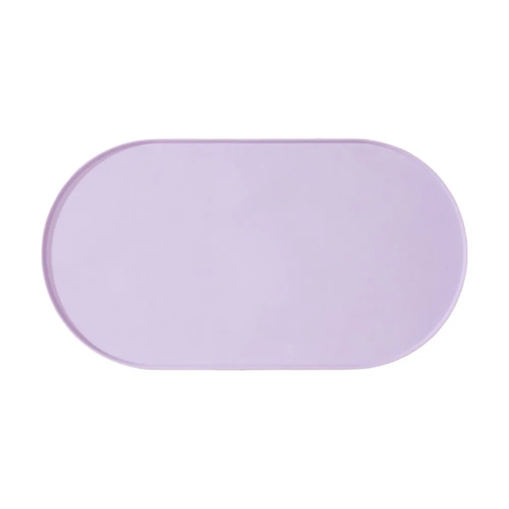 tapis alimentation animaux silicone durable antidérapant imperméable sans BPA rose violet moderne adhésif