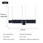 suspension lumineuse moderne led noir minimaliste 4000k 6000k 3000k