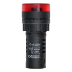interrupteur led rouge noir rayures concentriques blanc flux lumineux moderne fonctionnel 12v 24v
