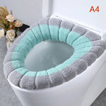 couvre siège toilette violet bleu gris rose rayures moderne adhésif lavable doux polyester