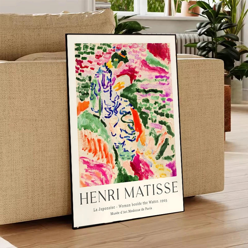 affiches art abstrait multicolore moderne toile impression sans cadre chambre maison decoration