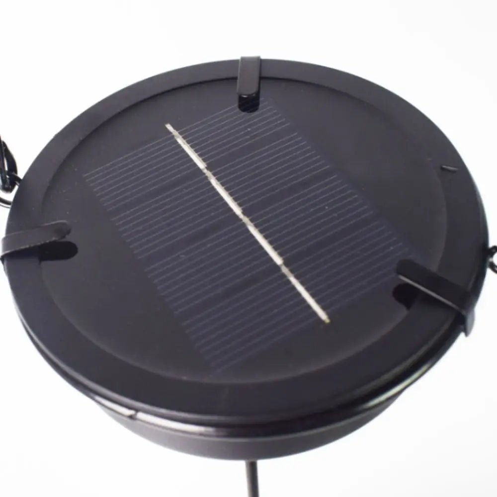 lampe solaire moderne fer forgé noire panneaux solaires autonomes chaîne