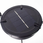 lampe solaire moderne fer forgé noire panneaux solaires autonomes chaîne