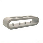 porte brosses dents eléctroniques trous brosse manuelle moderne blanc noir