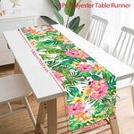 nappe table fête tropicale fleurs feuilles modernes couleurs vives opaque enfants anniversaire