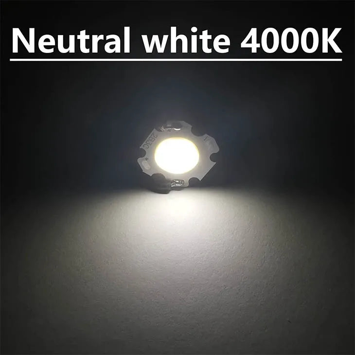 ampoules led cob 3w 5w 7w 10w blanc jaune 20mm haute puissance diy spot