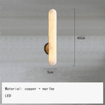 lampe murale moderne marbre blanc interrupteur câbles 4000K 3000K cuisine chambre entrée