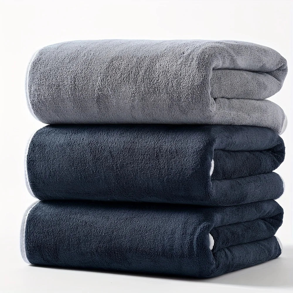 serviettes bain absorbantes gris blanc vert rapide sèchement douces modernes